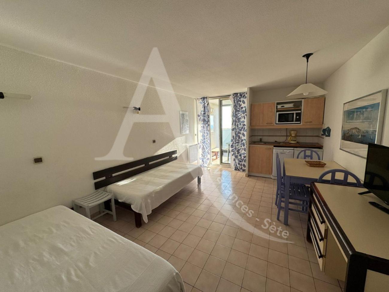 Studio Vue Mer Avec Pkg, Piscine, Tennis, Plage Direct Sète Kültér fotó
