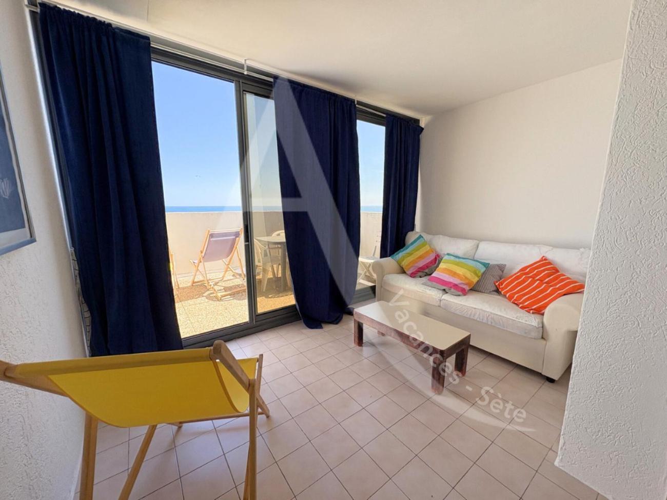 Studio Vue Mer Avec Pkg, Piscine, Tennis, Plage Direct Sète Kültér fotó