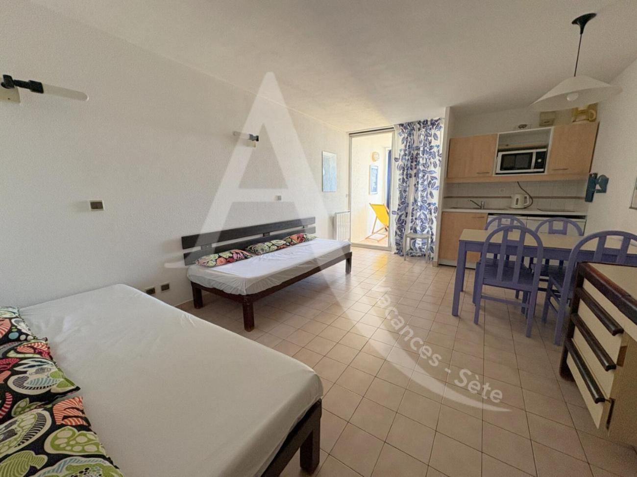 Studio Vue Mer Avec Pkg, Piscine, Tennis, Plage Direct Sète Kültér fotó